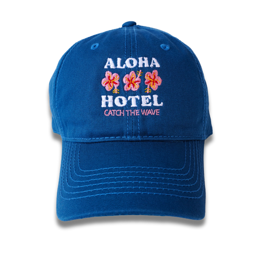 Gorra dril azul royal Aloha Hotel
