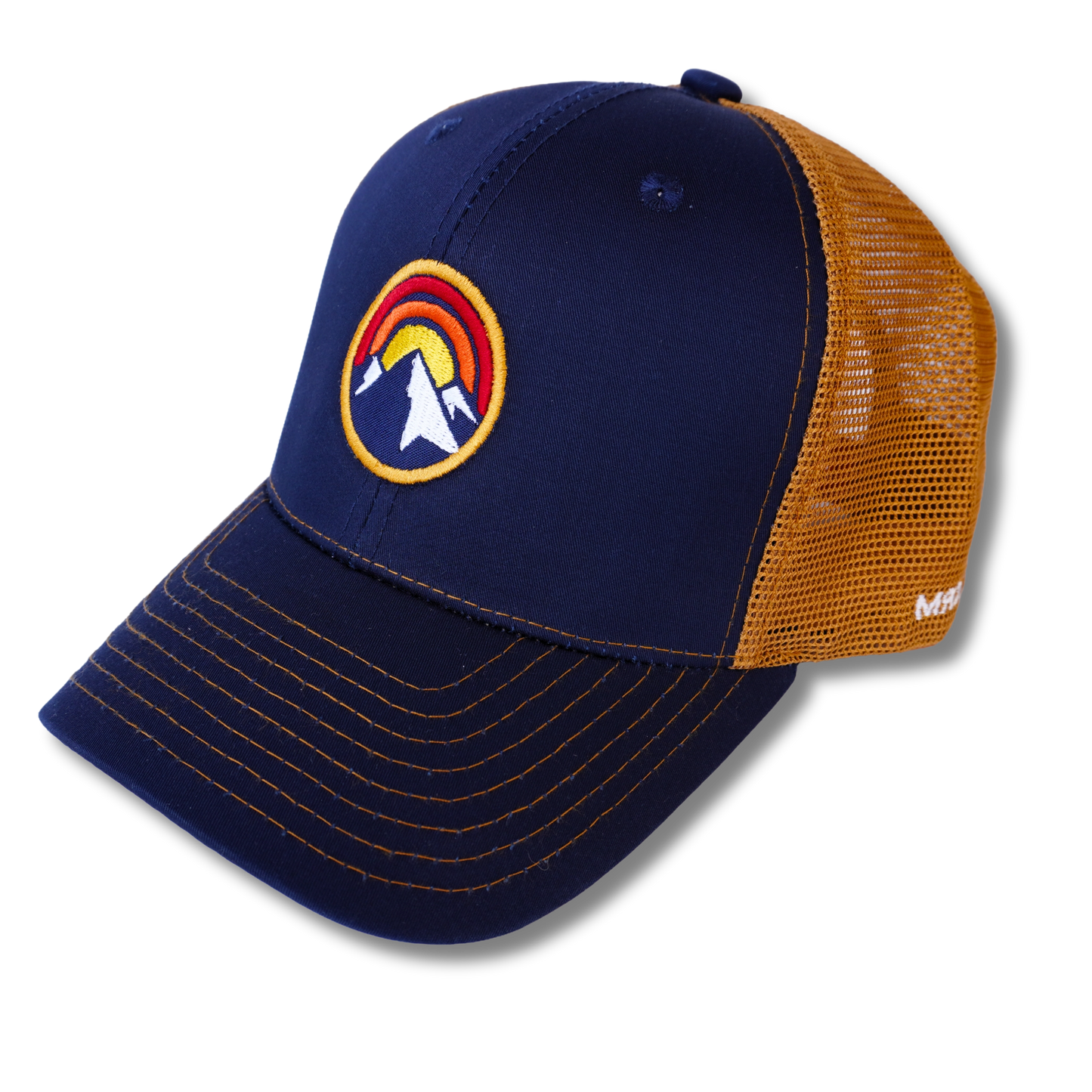 Gorra Camionera azul con camel Montaña