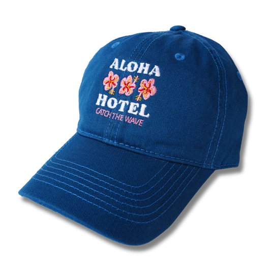 Gorra dril azul royal Aloha Hotel