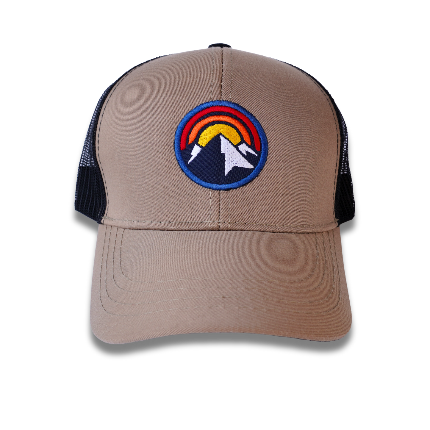 Gorra camionera Caqui negro Montañas