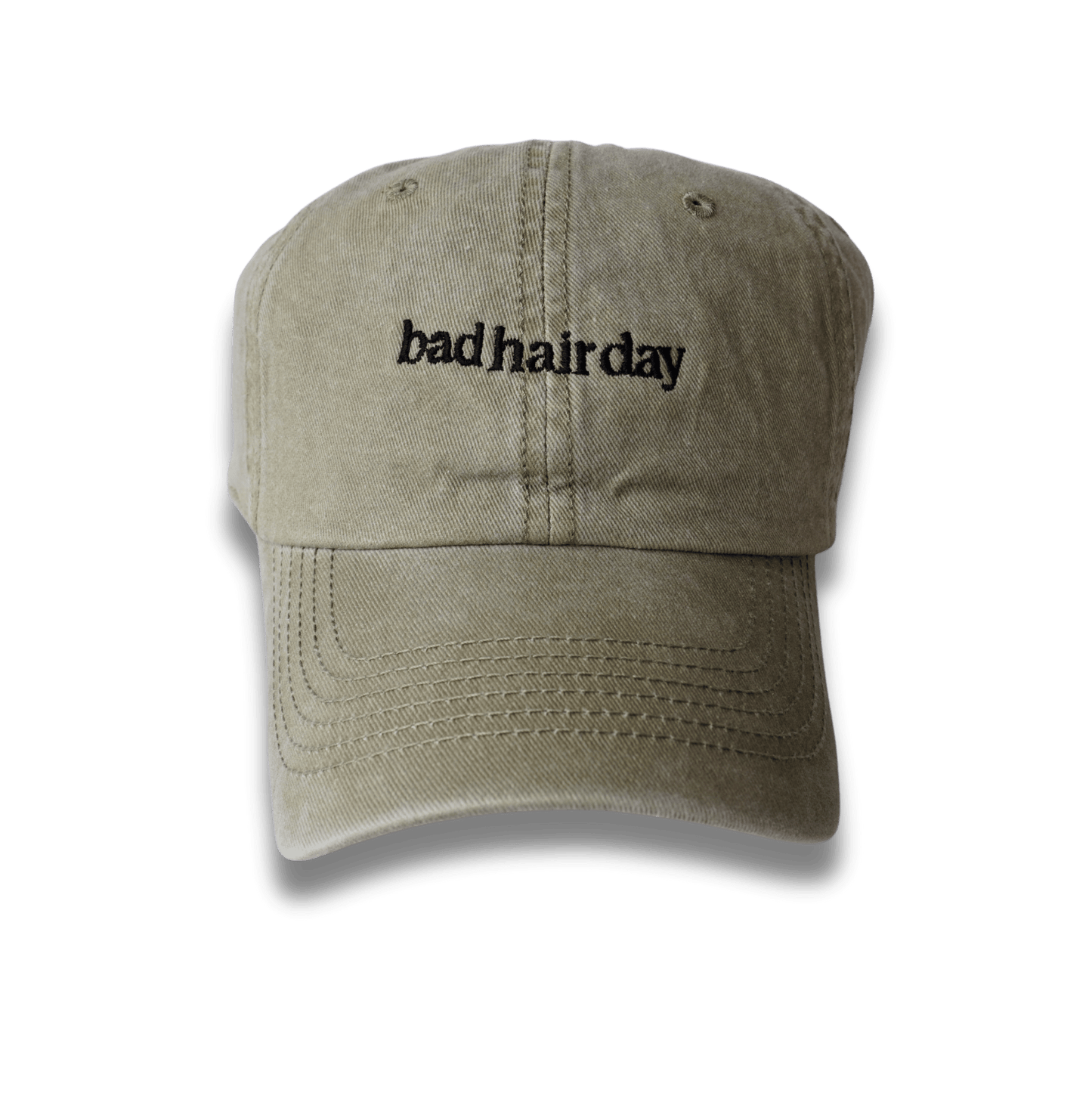 Gorra Prelavada Caqui Bad Hair Day