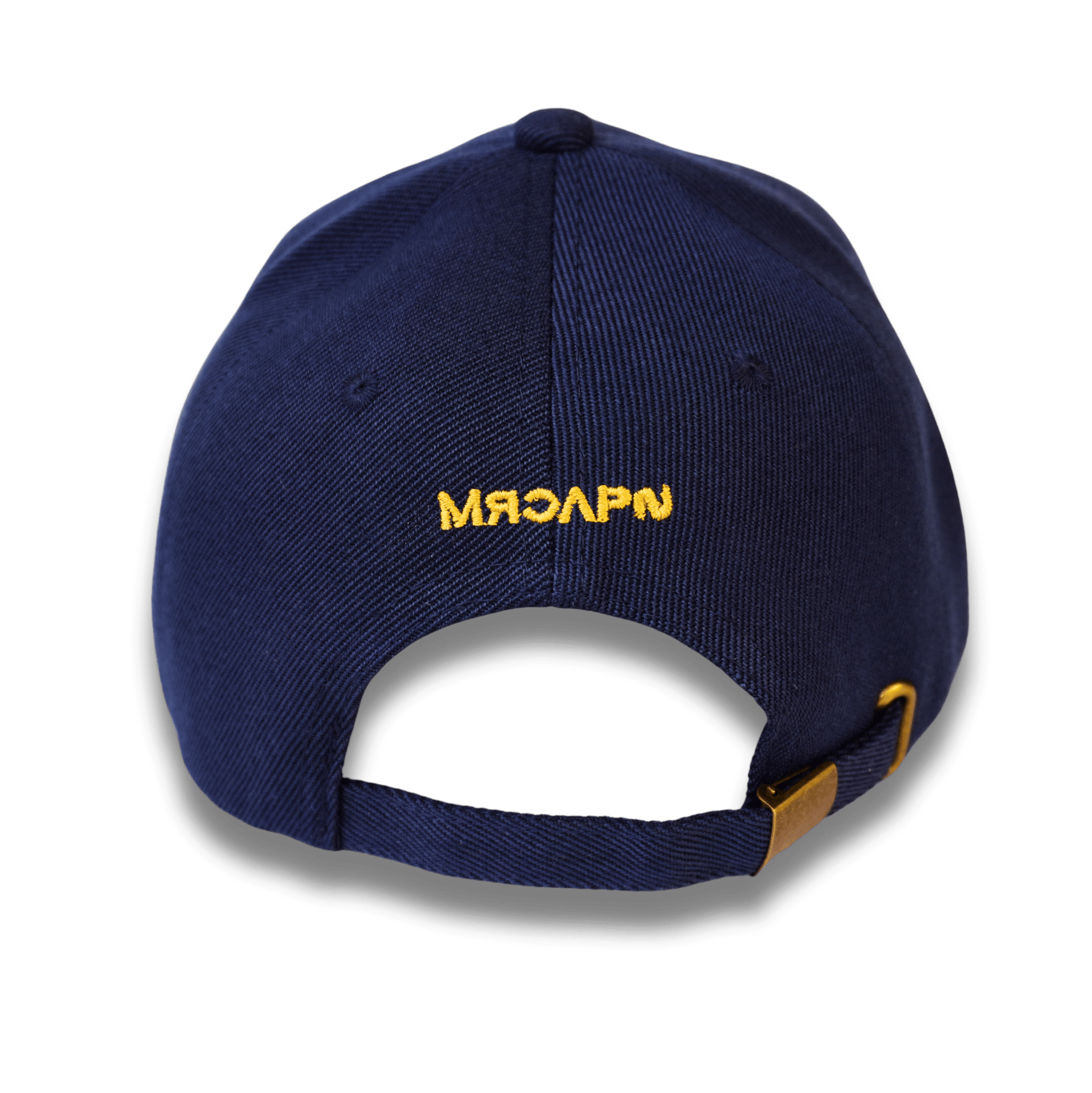 Gorra azul con un ancla bordada. Gorra personalizada