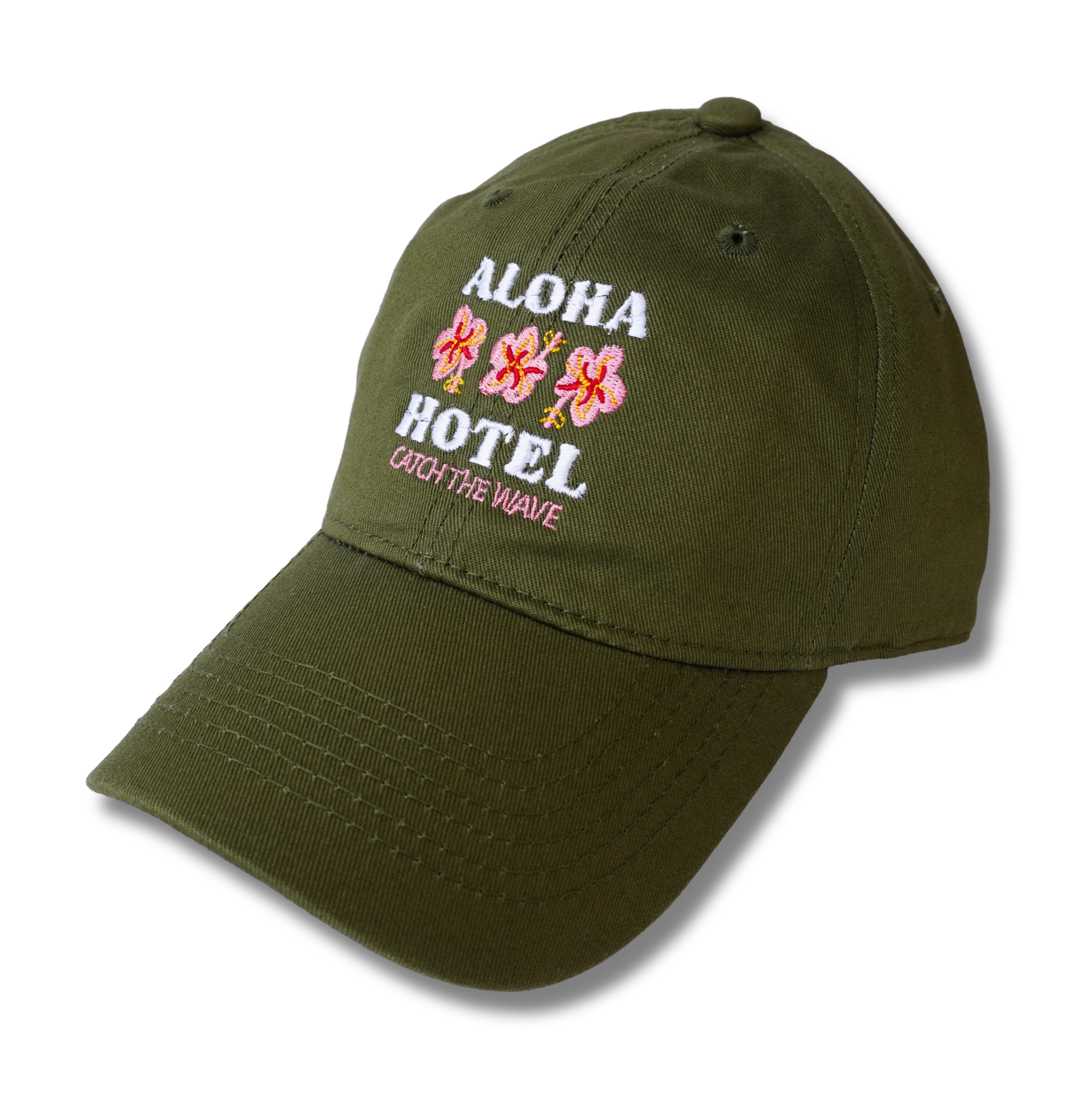 GORRA VERDE DRIL BORDADA.