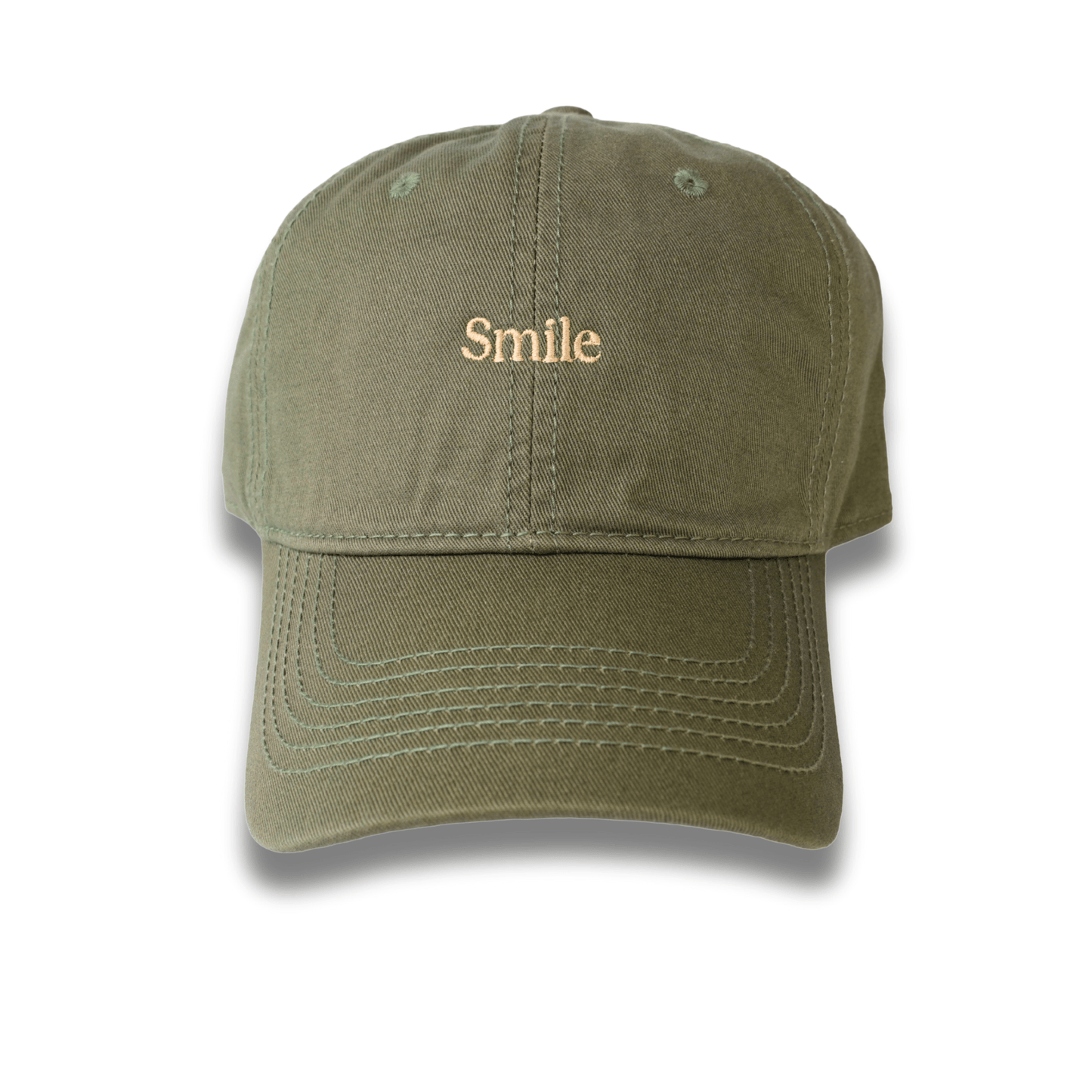 GORRA VERDE OLIVA. BORDADA