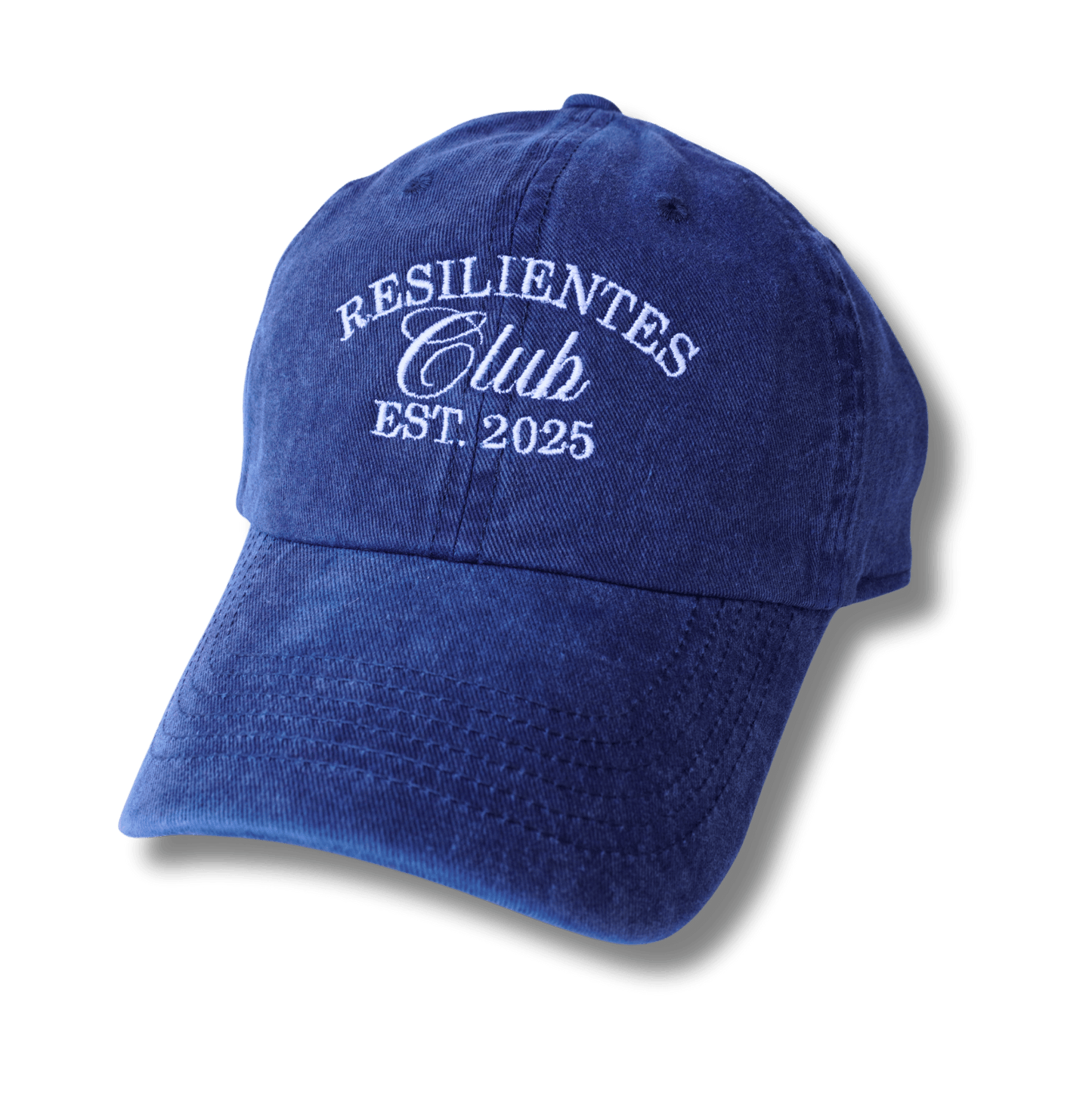 GORRA RESILIENTES CLUB AZUL PRELAVADA.