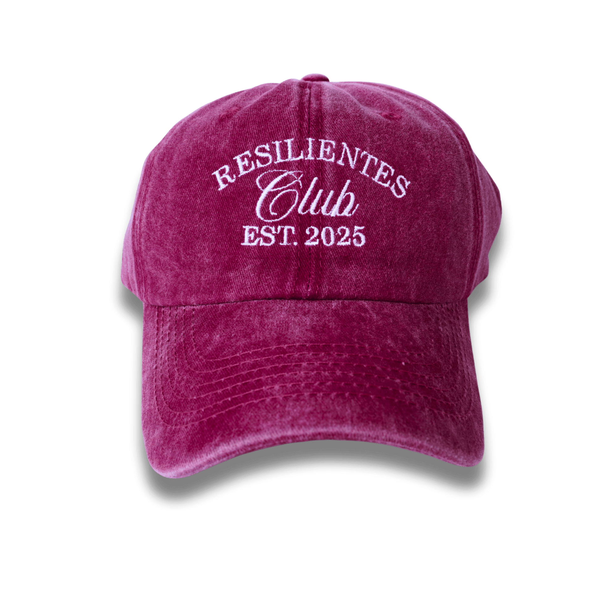 GORRA ENVEJECIDA VINOTINTO. BORDADA.