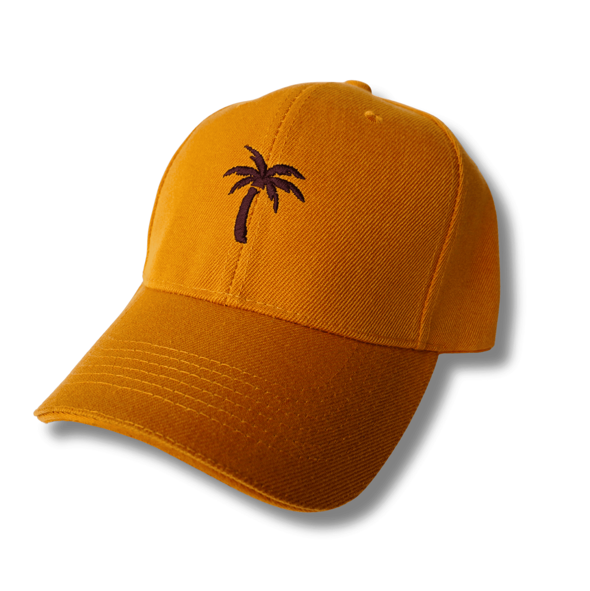 GORRA AMARILLA CON PALMERA.