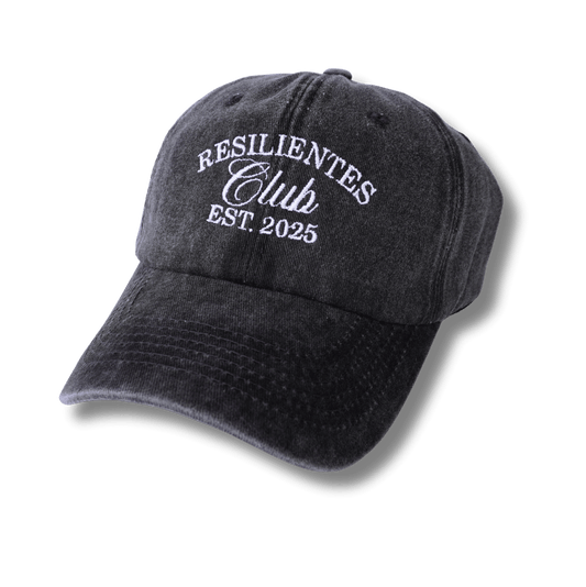 GORRA NEGRA PRELAVADA BORDADA.