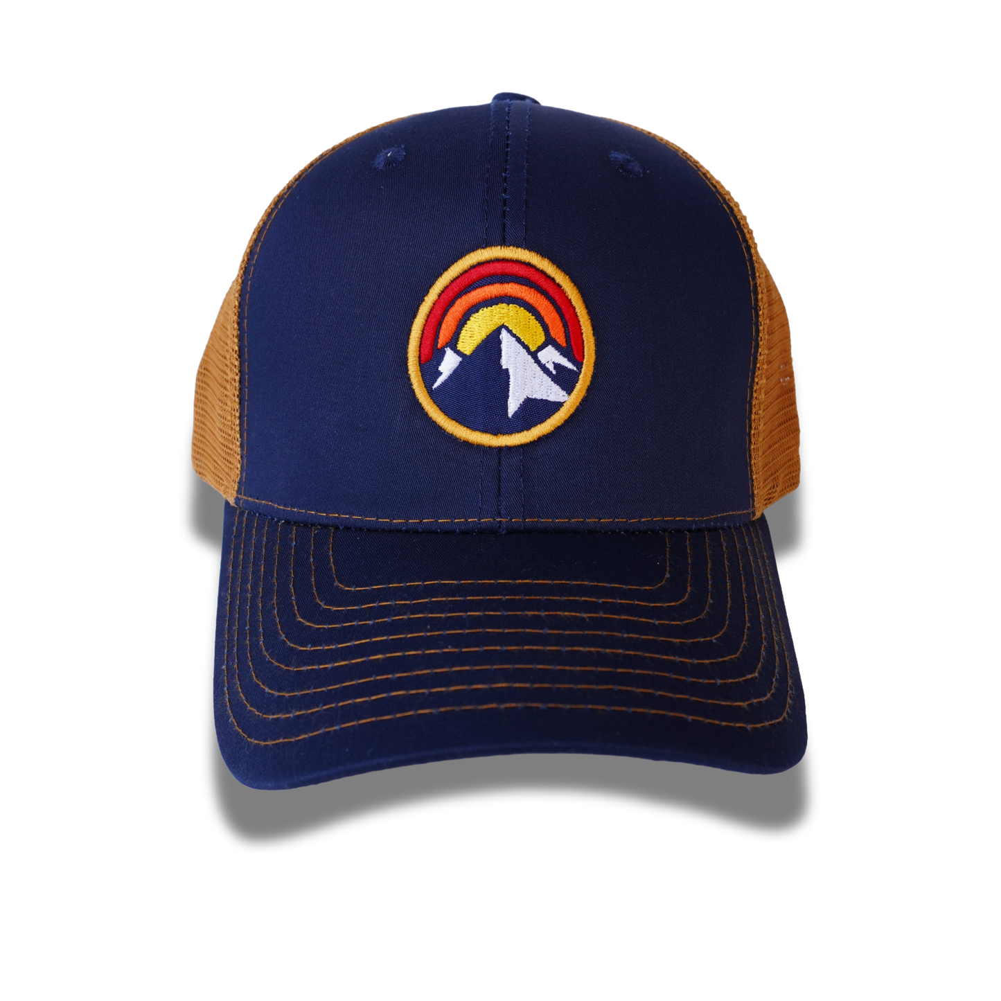 Gorra Camionera azul con camel Montaña